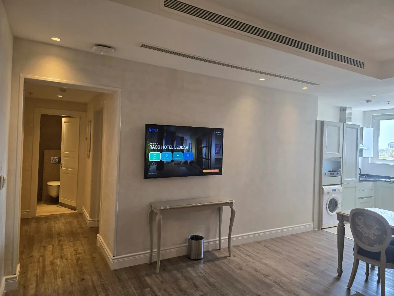 Dammam hotel and facility integration example showing hotel Room Smart TV Interface Installation - Raco Hotel Jeddah