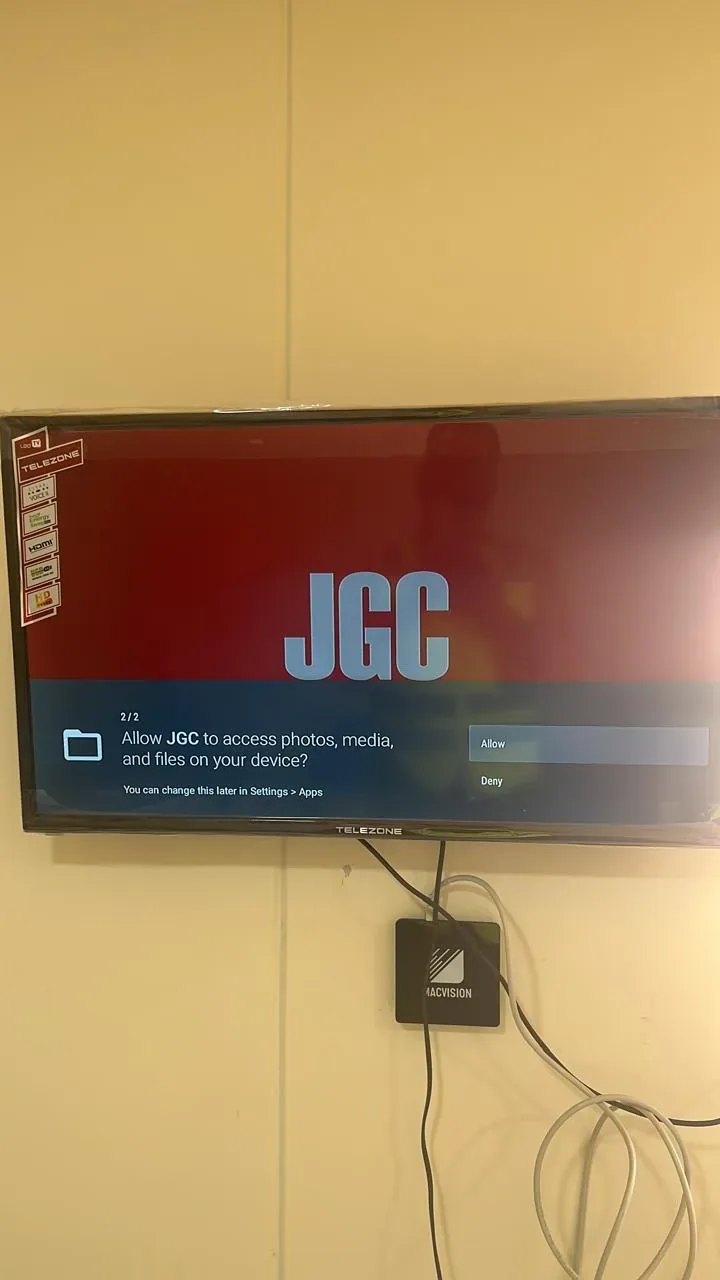 Dammam hotel and facility integration example showing television activation and JGC system setup for the Turaif labour camp MATV project
